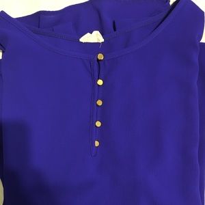 Royal blue shirt